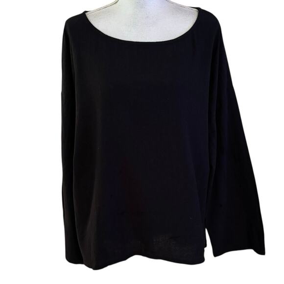 Soft Surroundings Size 1X Cotton Gauze Top Shirt Lagenlook Minimalist Capsule - Picture 1 of 3